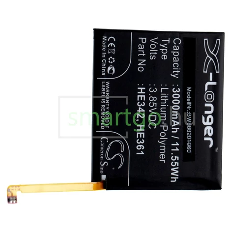 VHBW Telefon akkumulátor akku Nokia HE342, HE361 - 3000mAh, 3.85V, Li-polymer