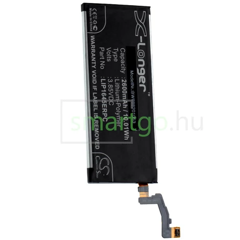 VHBW Telefon akkumulátor akku Sony LIP1645ERPC - 2600mAh, 3.85V, Li-polymer
