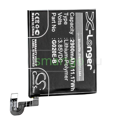 VHBW Telefon akkumulátor akku Google G020E-B - 2900mAh, 3.85V, Li-polymer