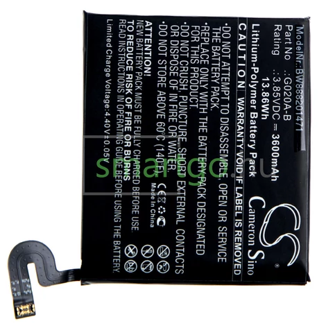 VHBW Telefon akkumulátor akku Alcatel / T-Mobile TLP038C1 - 3900mAh, 3.85V, Li-polymer
