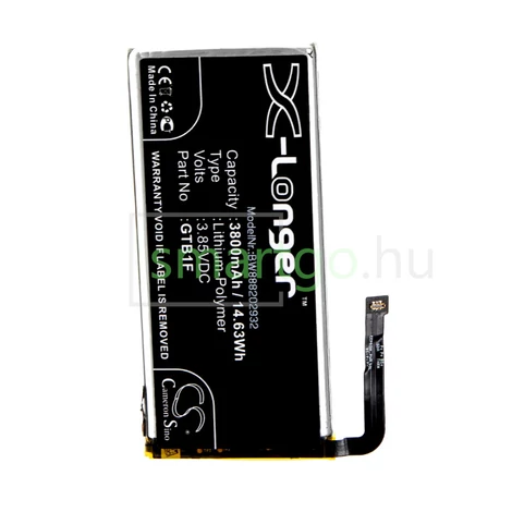 VHBW Telefon akkumulátor akku Google GTB1F - 3800mAh, 3.85V, Li-polymer