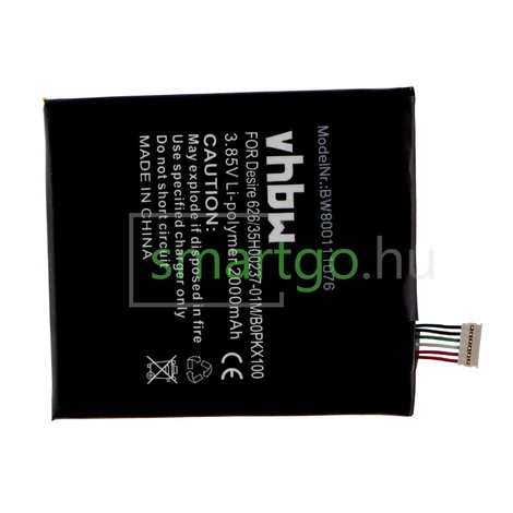 VHBW Telefon akkumulátor akku HTC 35H00237-00M, 35H00237-01M - 1900mAh, 3.8V, Li-ion