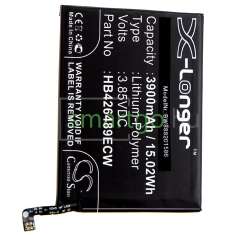 VHBW Telefon akkumulátor akku Huawei HB426489ECW, HB426489EEW - 3900mAh, 3.85V, Li-polymer