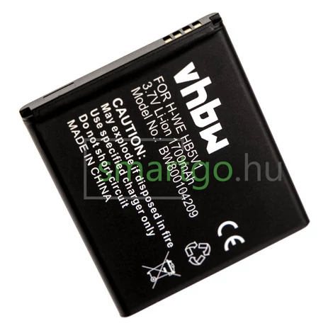 VHBW Telefon akkumulátor akku Huawei HB5V1, HB5V1H, HB5V1HV - 1700mAh, 3.7V, Li-ion