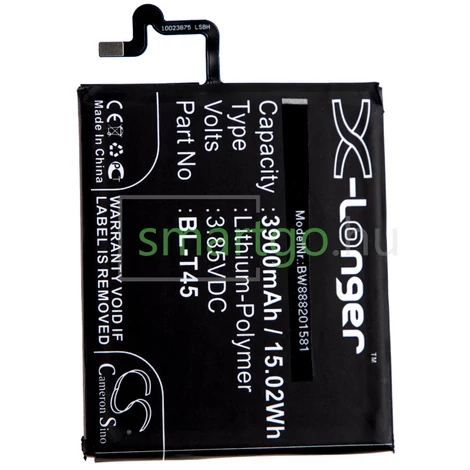 VHBW Telefon akkumulátor akku LG BL-T45, EAC64578501 - 3900mAh, 3.85V, Li-polymer