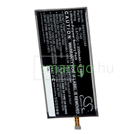 VHBW Telefon akkumulátor akku LG BL-T42 - 3350mAh, 3.87V, Li-polymer
