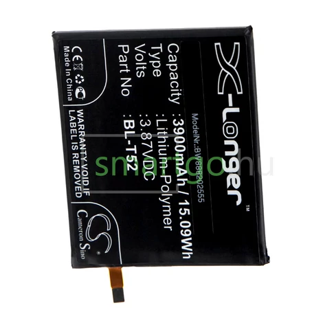 VHBW Telefon akkumulátor akku LG BL-T52 - 3900mAh, 3.87V, Li-polymer