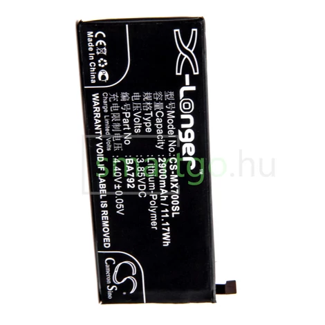 VHBW Telefon akkumulátor akku Meizu BA791, BA792 - 2900mAh, 3.85V, Li-polymer