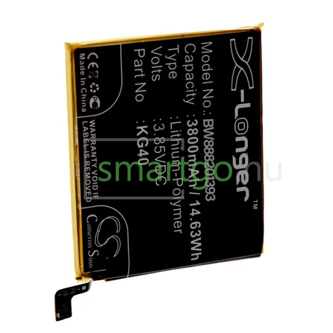 VHBW Telefon akkumulátor akku Motorola KG40 - 3800mAh, 3.85V, Li-polymer
