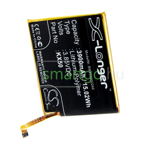 VHBW Telefon akkumulátor akku Motorola KX50 - 3900mAh, 3.85V, Li-polymer
