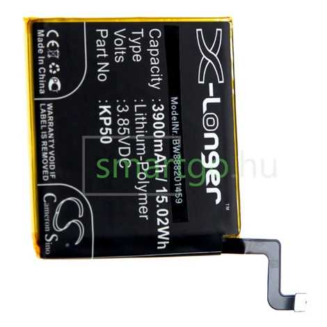VHBW Telefon akkumulátor akku Motorola KP50 - 3900mAh, 3.85V, Li-polymer