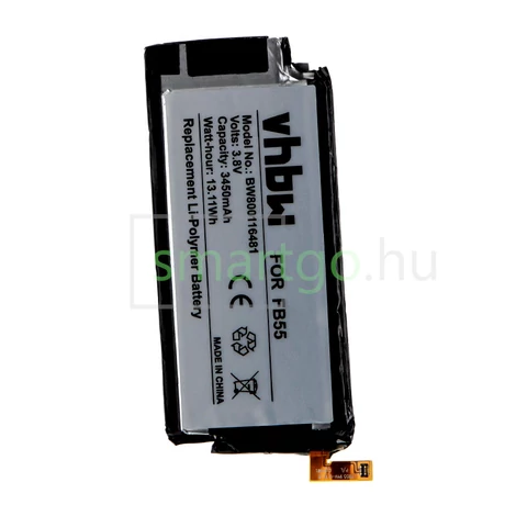 VHBW Telefon akkumulátor akku Motorola FB55 - 3450mAh, 3.8V, Li-polymer