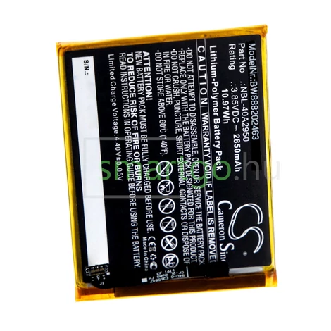 VHBW Telefon akkumulátor akku Neffos / TP-Link NBL-40A2950 - 2850mAh, 3.85V, Li-polymer