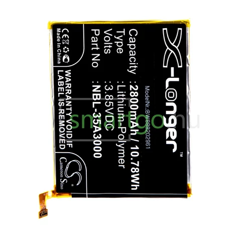 VHBW Telefon akkumulátor akku Neffos NBL-35A3000 - 2800mAh, 3.85V, Li-polymer
