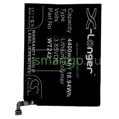 VHBW Telefon akkumulátor akku Nokia WT242 - 4400mAh, 3.85V, Li-polymer