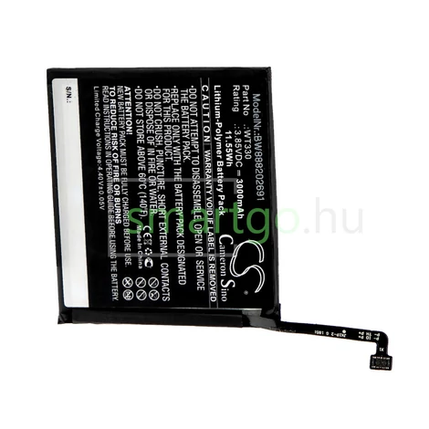 VHBW Telefon akkumulátor akku Nokia WT330 - 3000mAh, 3.85V, Li-polymer