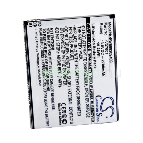 VHBW Telefon akkumulátor akku Nokia V3760T - 2700mAh, 3.8V, Li-ion