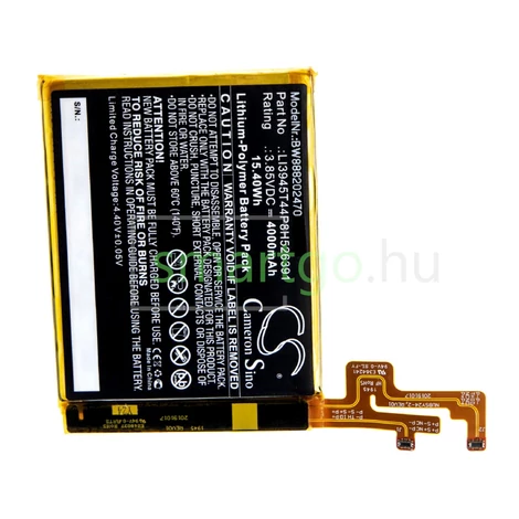 VHBW Telefon akkumulátor akku ZTE / Nubia LI3945T44P8H526391 - 4000mAh, 3.85V, Li-polymer