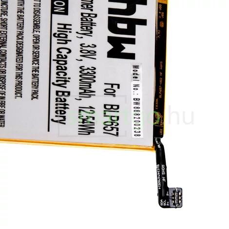 VHBW Telefon akkumulátor akku OnePlus BLP657 - 3300mAh, 3.85V, Li-polymer