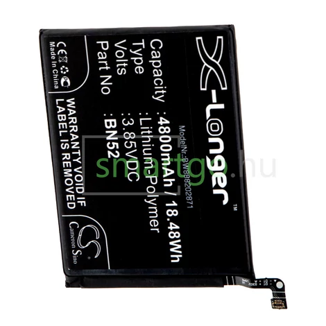 VHBW Telefon akkumulátor akku Redmi BN52 - 4800mAh, 3.85V, Li-polymer