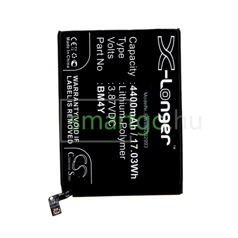 VHBW Telefon akkumulátor akku Xiaomi BM4Y - 4400mAh, 3.87V, Li-polymer
