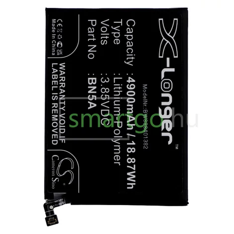 VHBW Telefon akkumulátor akku Xiaomi BN5A - 4900mAh, 3.85V, Li-polymer