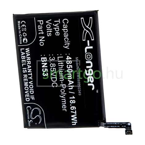 VHBW Telefon akkumulátor akku Redmi BN53 - 4850mAh, 3.85V, Li-polymer
