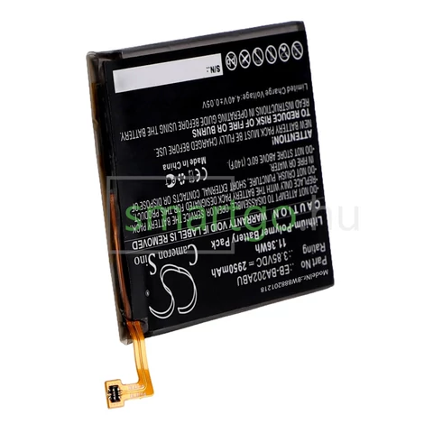 VHBW Telefon akkumulátor akku Samsung EB-BA202ABU, GH82-20188A - 2950mAh, 3.85V, Li-polymer