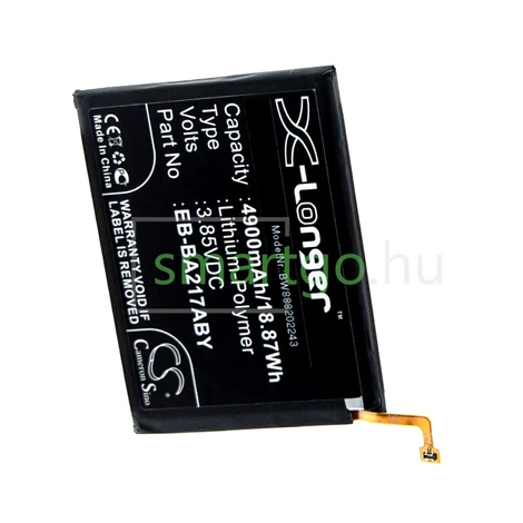 VHBW Telefon akkumulátor akku Samsung EB-BA217ABY, GH82-22989A - 4900mAh, 3.85V, Li-polymer