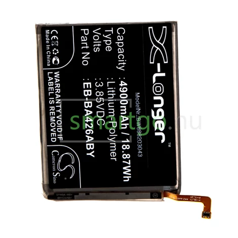VHBW Telefon akkumulátor akku Samsung EB-BA426ABY, GH82-24377A - 4900mAh, 3.85V, Li-polymer