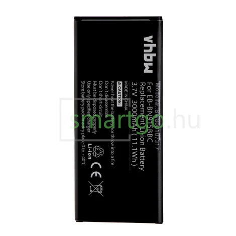 VHBW Telefon akkumulátor akku Samsung EB-BN915BBC, EB-BN915BBE - 3000mAh, 3.8V, Li-ion