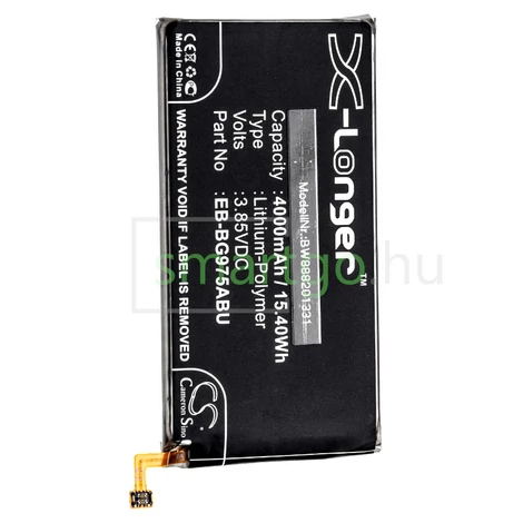 VHBW Telefon akkumulátor akku Samsung EB-BG975ABU - 4000mAh, 3.85V, Li-polymer
