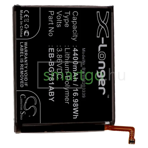 VHBW Telefon akkumulátor akku Samsung EB-BG781ABE, EB-BG781ABU - 4400mAh, 3.86V, Li-polymer