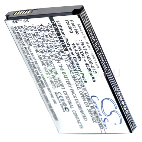 VHBW Telefon akkumulátor akku Sonim BAT-04900-01S - 4850mAh, 3.8V, Li-polymer