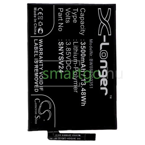 VHBW Telefon akkumulátor akku Sony SNYSV24 - 3500mAh, 3.85V, Li-polymer