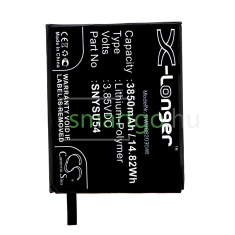 VHBW Telefon akkumulátor akku Sony SNYSU54 - 3850mAh, 3.85V, Li-polymer