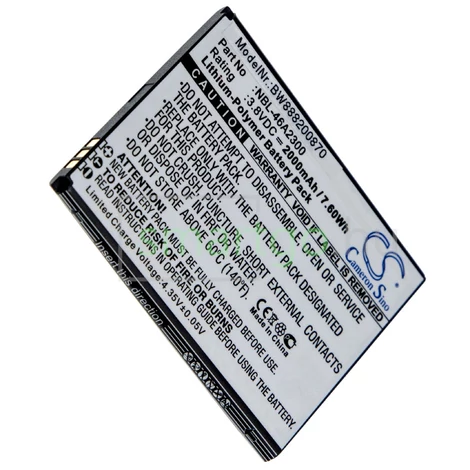 VHBW Telefon akkumulátor akku TP-Link NBL-46A2300 - 2000mAh, 3.8V, Li-polymer