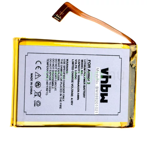 VHBW Telefon akkumulátor akku Ulefone Armor 3 - 10300mAh, 3.8V, Li-ion