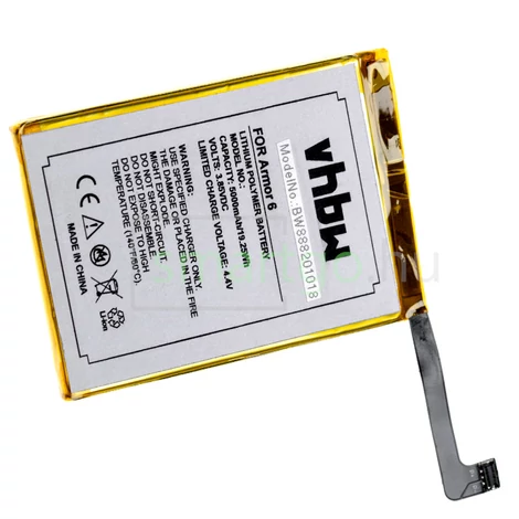 VHBW Telefon akkumulátor akku Ulefone Armor 6 - 5000mAh, 3.85V, Li-ion