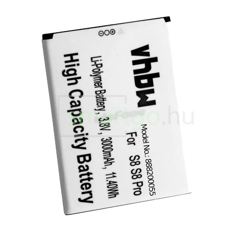 VHBW Telefon akkumulátor akku Ulefone S8, S8 Pro - 3000mAh, 3.8V, Li-polymer