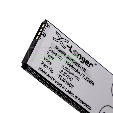 VHBW Telefon akkumulátor akku Vodafone Smart E9, VFD520, VFD527, VFD528, VFD529 / Alcatel TLI019D7 / TCL