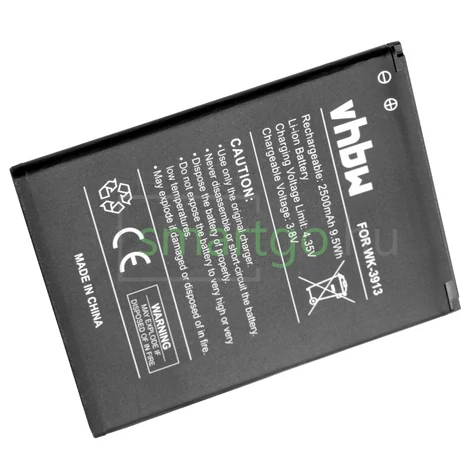 VHBW Telefon akkumulátor akku Wiko 3913 - 2500mAh, 3.8V, Li-ion