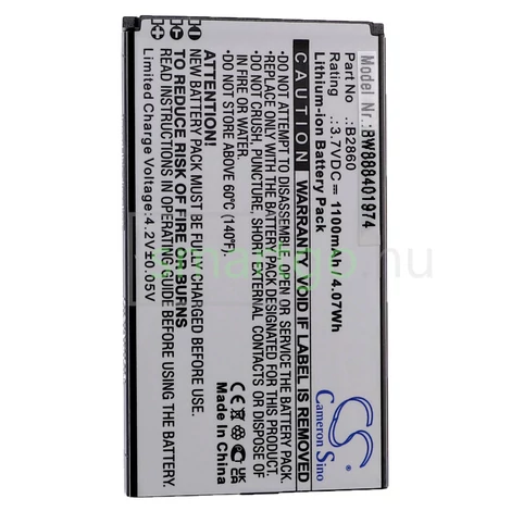 VHBW Telefon akkumulátor akku Wiko B2860 - 1100mAh, 3.7V, Li-ion