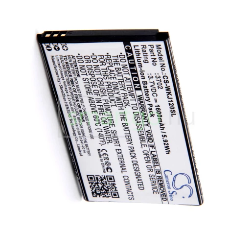 VHBW Telefon akkumulátor akku Wiko 3702 - 1600mAh, 3.7V, Li-ion