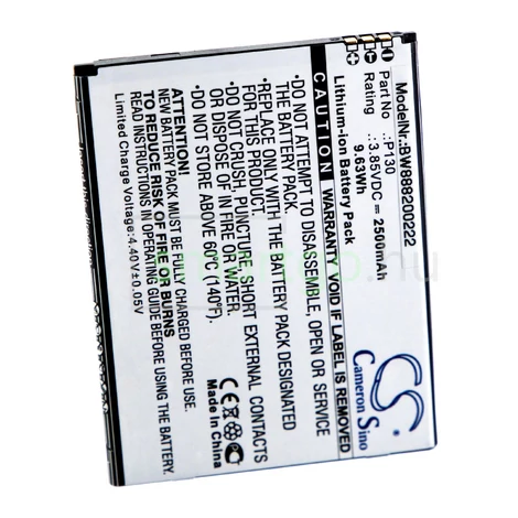 VHBW Telefon akkumulátor akku Wiko P130 - 2500mAh, 3.85V, Li-ion