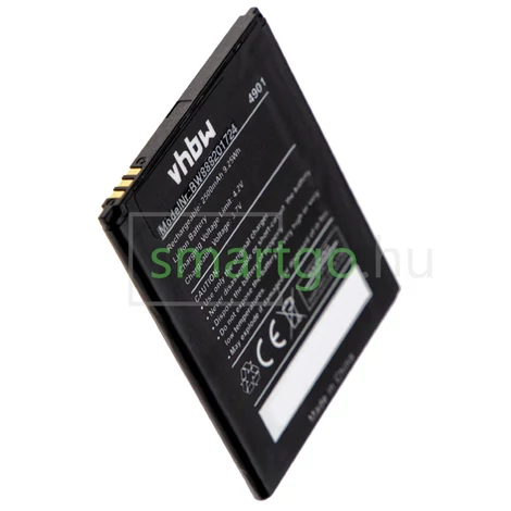 VHBW Telefon akkumulátor akku Wiko 4901 - 2500mAh, 3.7V, Li-polymer
