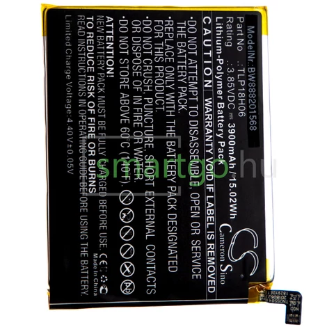 VHBW Telefon akkumulátor akku Wiko TLP18H06 - 3900mAh, 3.85V, Li-polymer