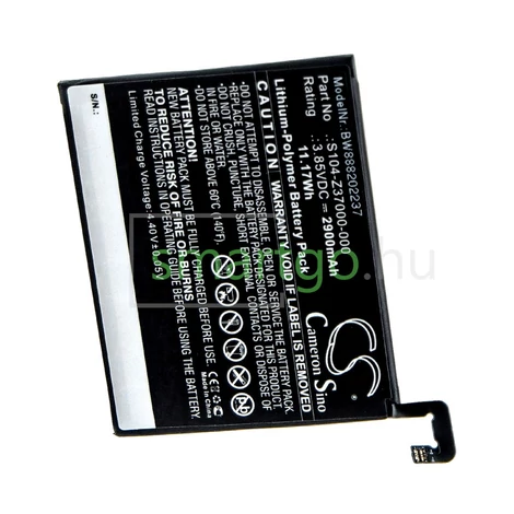 VHBW Telefon akkumulátor akku Wiko 356580H, S104-Z37000-000 - 2900mAh, 3.85V, Li-polymer