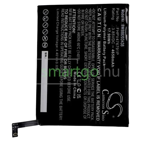 VHBW Telefon akkumulátor akku Wiko FHPV476791P - 4650mAh, 3.85V, Li-polymer