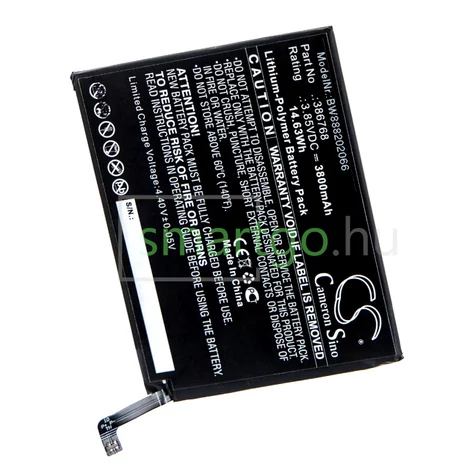 VHBW Telefon akkumulátor akku Wiko 386768 - 3800mAh, 3.85V, Li-polymer